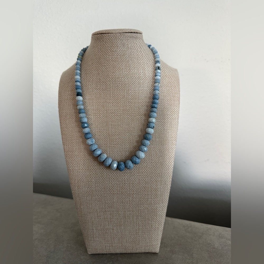 Blue Opal beaded Necklace by Jay King - Picture 2 of 8
